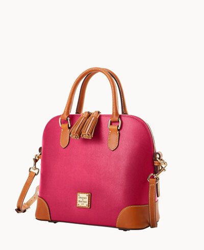 Saffiano Domed Satchel