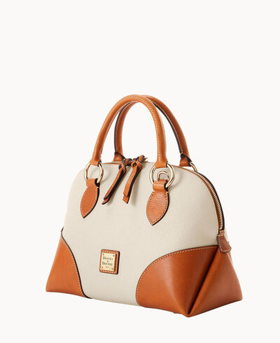 Pebble with Florentine Trim Domed Satchel