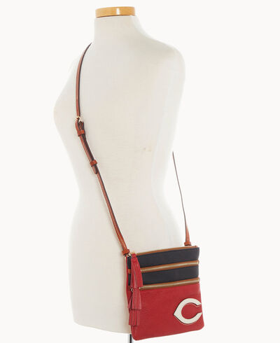 MLB Reds Triple Zip Crossbody