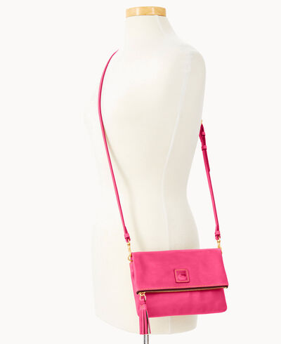 Florentine Foldover Zip Crossbody