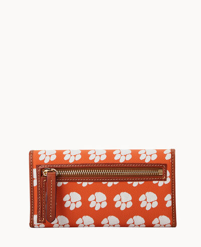 Collegiate Clemson University Continental Clutch