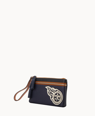 NFL Titans Double Zip Wristlet