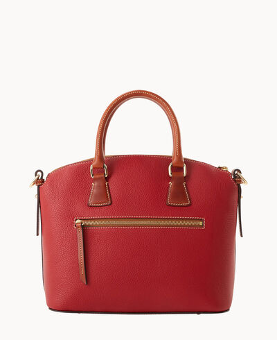 Pebble Grain Domed Satchel