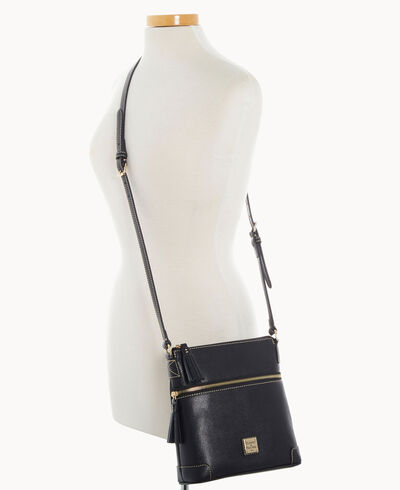 Saffiano Small Tassel Crossbody