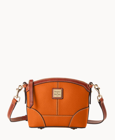 Pebble Grain Mini Domed Crossbody