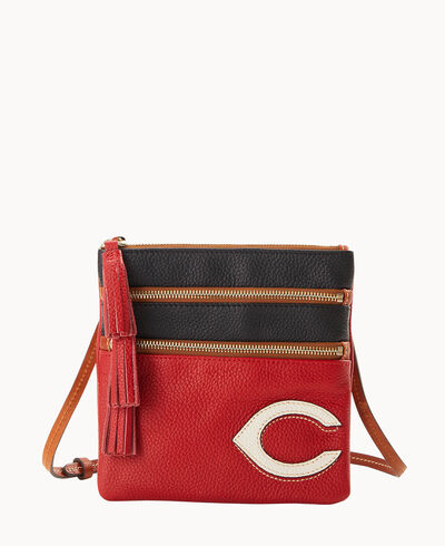 MLB Reds Triple Zip Crossbody