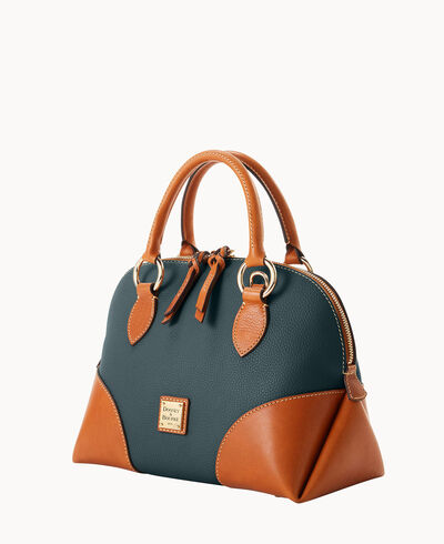 Pebble with Florentine Trim Domed Satchel