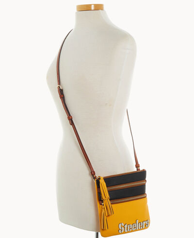 NFL Steelers Triple Zip Crossbody