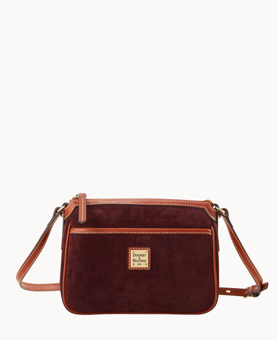 Suede East West Pocket Crossbody