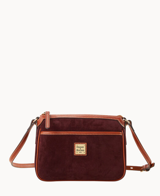 Suede East West Pocket Crossbody