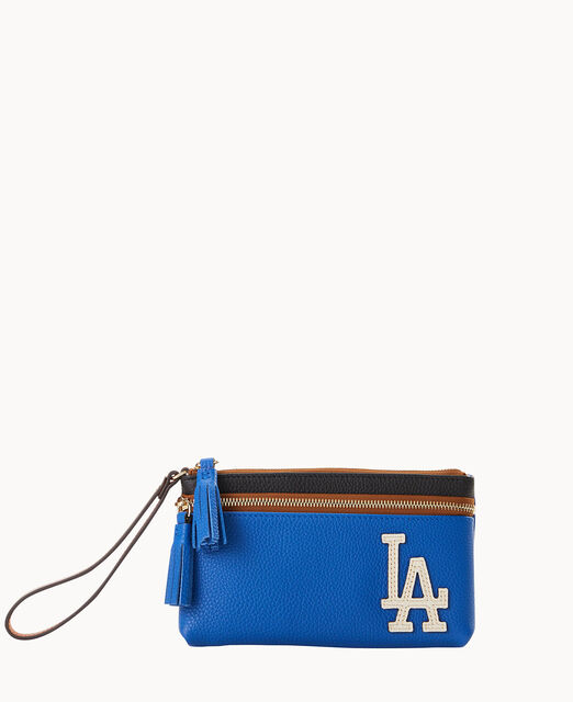 MLB Dodgers Double Zip Wristlet