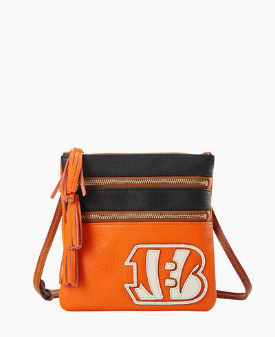 NFL Bengals Triple Zip Crossbody