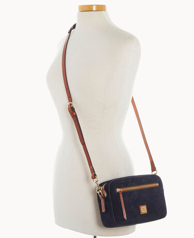 Suede Camera Zip Crossbody