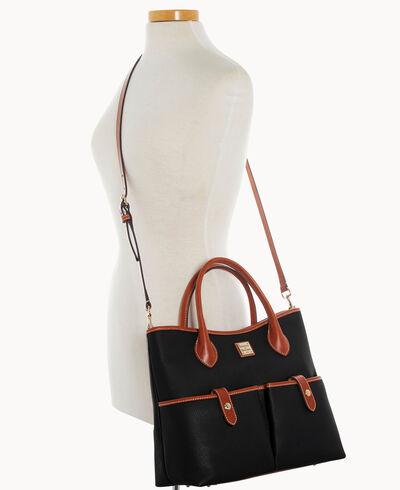 Pebble Grain Short Handle Tote