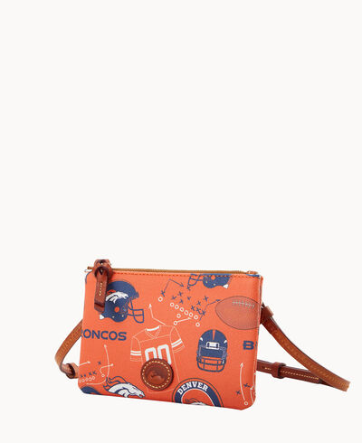 NFL Broncos Top Zip Crossbody