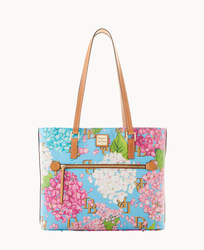 Hydrangea Monogram Shopper