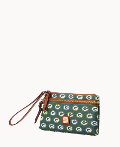 NFL Packers Double Zip Wristlet