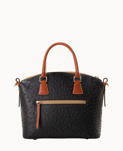 Ostrich Domed Satchel