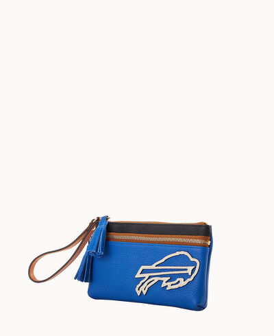 NFL Bills Double Zip Wristlet