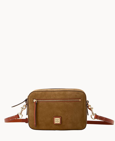 Suede Camera Zip Crossbody