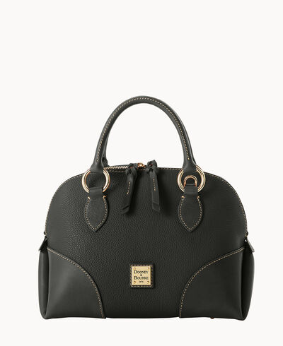 Pebble with Florentine Trim Domed Satchel