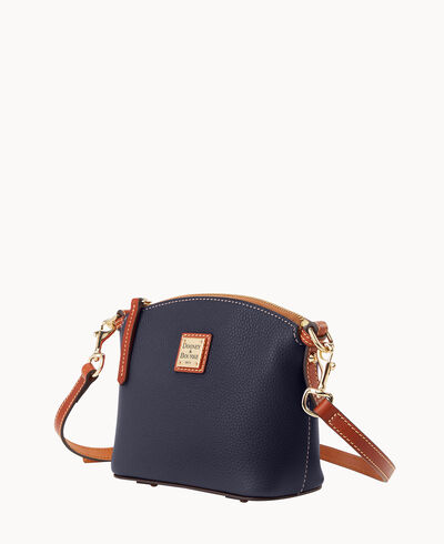 Pebble Grain Mini Domed Crossbody