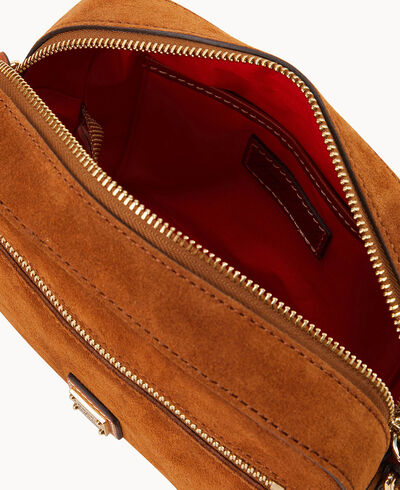 Suede Camera Zip Crossbody