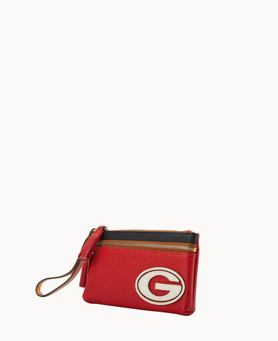 Collegiate University of Georgia Double Zip Wristlet