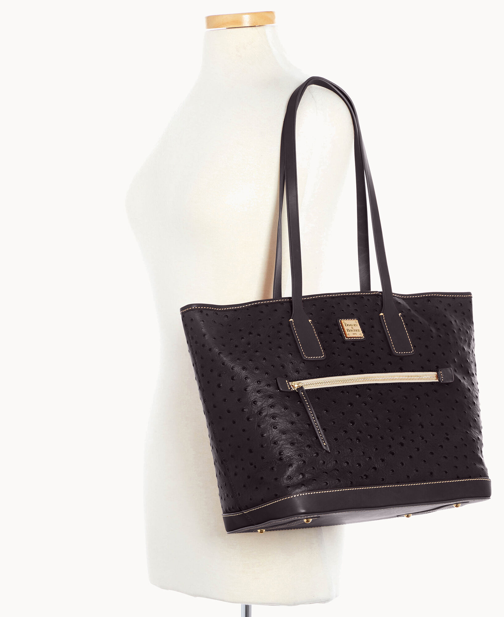 Hot Pink Ostrich Embossed Crossbody Leather Handbags Classics Bag