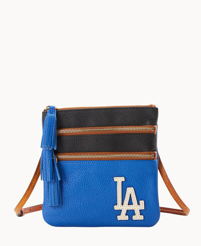 MLB Dodgers Triple Zip Crossbody