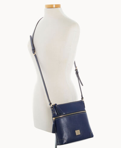 Saffiano Small Tassel Crossbody