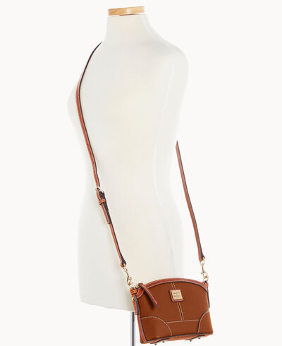 Pebble Grain Mini Domed Crossbody