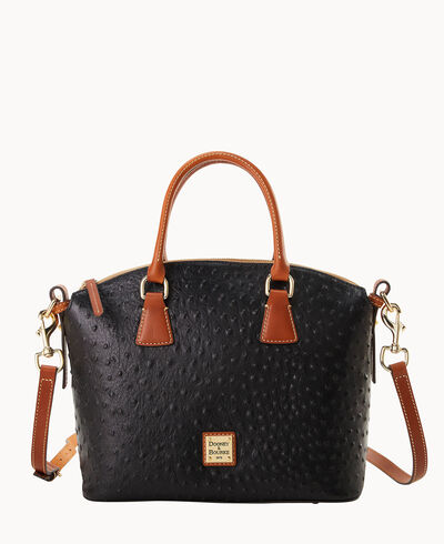 Ostrich Domed Satchel