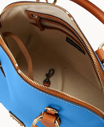 Pebble with Florentine Trim Domed Satchel