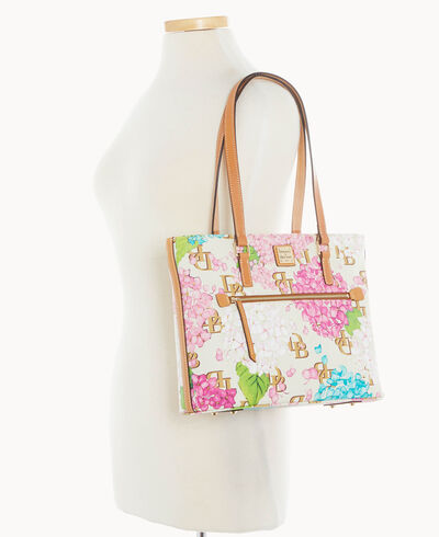 Hydrangea Monogram Shopper