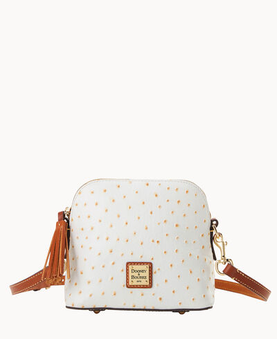 Ostrich Domed Crossbody