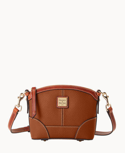 Pebble Grain Mini Domed Crossbody