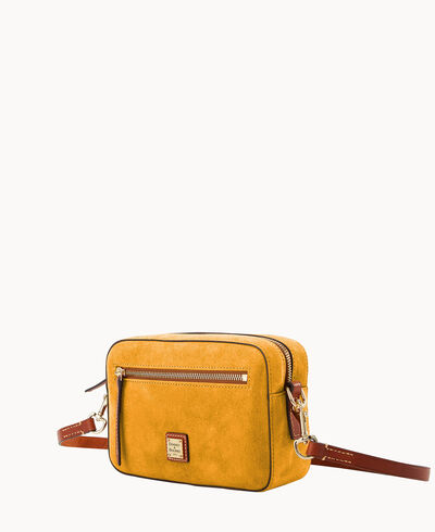 Suede Camera Zip Crossbody