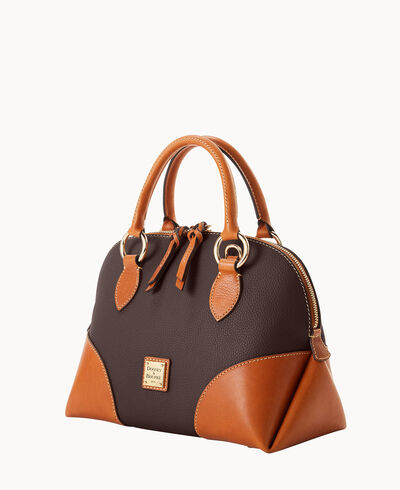 Pebble with Florentine Trim Domed Satchel