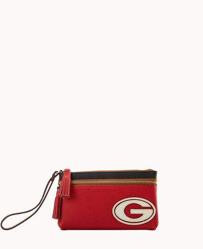 Collegiate University of Georgia Double Zip Wristlet