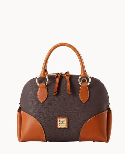 Pebble with Florentine Trim Domed Satchel