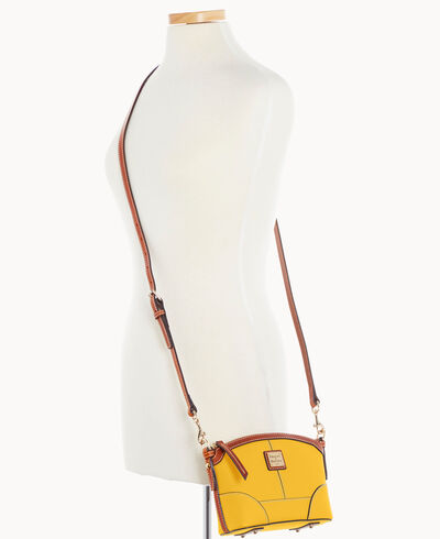 Pebble Grain Mini Domed Crossbody