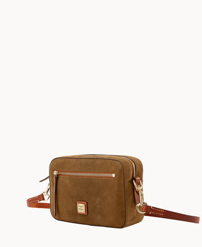 Suede Camera Zip Crossbody