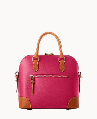 Saffiano Domed Satchel