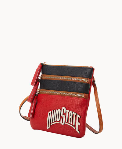 Collegiate Ohio State Triple Zip Crossbody