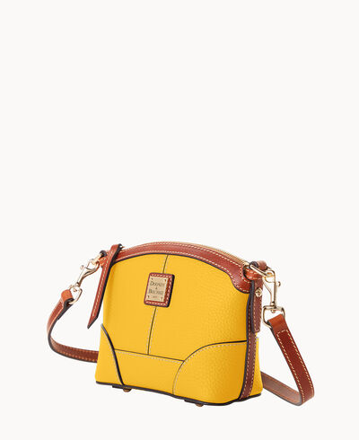 Pebble Grain Mini Domed Crossbody