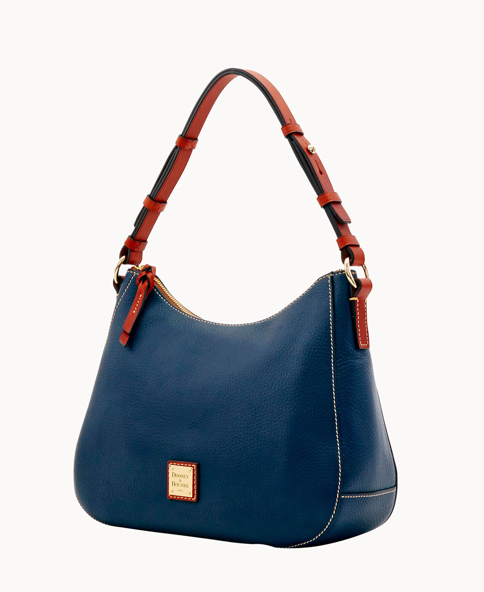Basic Nylon Adjustable Hobo Bag LA Dodgers Coral Blue