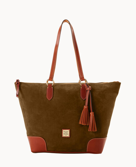 Suede Career Tote