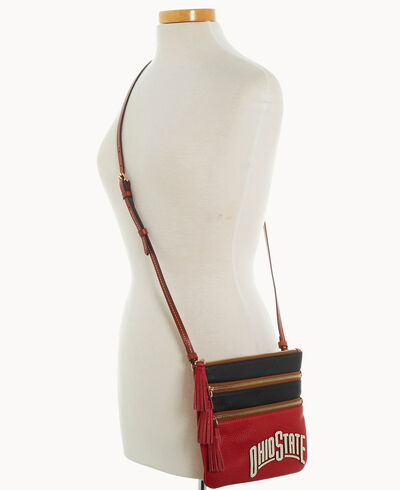 Collegiate Ohio State Triple Zip Crossbody