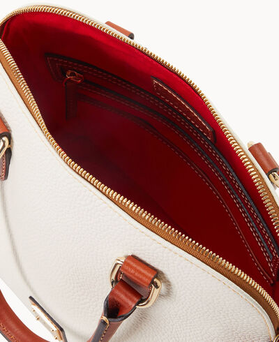 Pebble Grain Domed Satchel